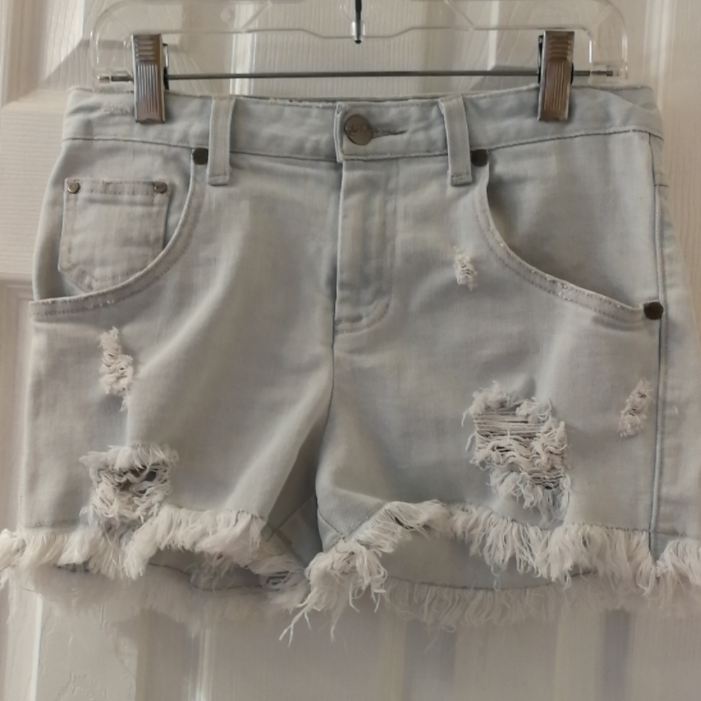 LaRok Denim Distressed Shorts